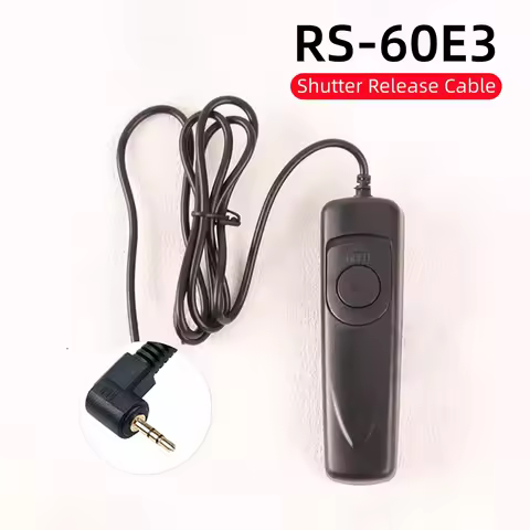 RS-60E3 Wired Remote Switch Shutter Release for Canon R6II R7 R8 R10 R50 R RP M5 M6II 90D 80D Pentax