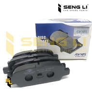 ADVICS NISSAN X-TRAIL / SERENA C24 FRONT BRAKE PAD/DISC BRAKE PAD 1SET (4 PCS)