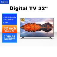Expose ทีวี 32 นิ้ว สมาร์ททีวี 4K WiFi HDR+ Android 12.0 ทีวี 43 นิ้ว ทีวี 50 นิ้ว Smart TV โทรทัศน์ HDMI/VGA/DP รับประกัน 3 ปี