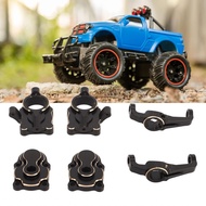 RC Car Upgrade Parts  Front Rear Axle Gear Cover Steering Blocks Set Brass for FCX24 1/24