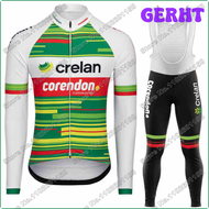 ชุดเสื้อเจอร์ซีย์นักปั่นทีม GERHT 2024 Cyclo-Cross ชุดเสื้อผ้าสำหรับขี่จักรยานฤดูใบไม้ร่วงชุดเสื้อแจ