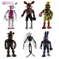 FNAF Five Nights ที่ Freddy S Nightmare Freddy ชิก้าบอนนี่ Funtime Foxy PVC ตัวเลขการกระทำของเล่น6ชิ