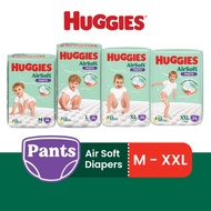 HUGGIES Breathable Air Soft Diapers - Pants (M46s / L36s / XL30s / XXL24s)