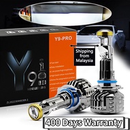2PCS Y9 Pro Headlamps H7 H11 Canbus Y6 H4 LED Car Headlight 6500k Mini Lens H4 8000LM IP67