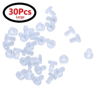 30 Pieces Clear Rubber Glass Table Top Spacers Anti Collision Embedded Soft Stem Bumpers for Table Furniture Cabinet Door