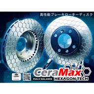 MX7302 1pc EVO 5-9 CERAMAX HEXAGON FRONT DISC ROTOR FOR LANCER EVO5 EVO6 EVO7 EVO8 EVO9 Order 2pc FR