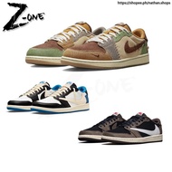 NK,AJ 1 Bass OG SP Travis Scott basketball shoes men women lace up&-*&