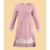 Baju Muslimah Tshirt Women Muslimah Jersey Sisters JERSEY NOUR EDITION star lines Printing Jersey Mu