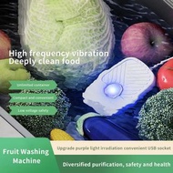 Portable Fruit Vegetable Washers Ultrasonic Cleaning Machine Washing IPX7 Waterproof Multifunctional
