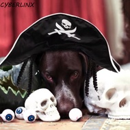 CYBERLINX Pet Pirate Hat, Adjustable Breathable Cat Wizard Hat, Funny Soft Pet Witch Hat Cat Spider 