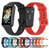 Soft Silicone Watch Strap For Huawei Band 7 Replacement Smart watch Accessories Solid Color Wristban