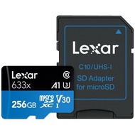 LEXAR - LEXAR- MICROSDXC 633X 256GB 連SD卡轉接器 [原廠行貨]