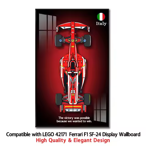 NEW Display Wallboard suitable for LEGO 42171 Ferrari F1 SF-24 building block car model Wall Mount D