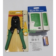 Lan Tester RJ45 RJ11 + Crimping Tool 2 in 1 Package RJ45 Connector