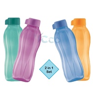 Tupperware Eco Water Bottle Normal Cap 2 In 1 Set 750ml