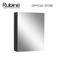 RUBINE RMC-1033D10 BK 32cm SS Mirror Cabinet - Pearl Black