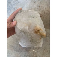 Original rough white quartz stone used for home decoration, high energy purification 17cm, weight 2.