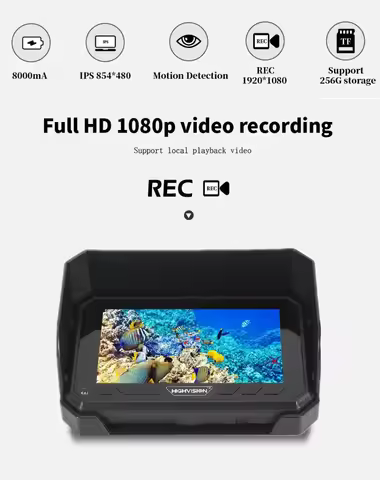 Underwater Fishing Camera Pomiacam F01X Infrared Inspection Camera Borescope Endoscope with LED HVAC