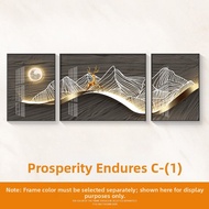 BAOGEYU | Modern Luxe Living Room Decorative Triptych Artwork