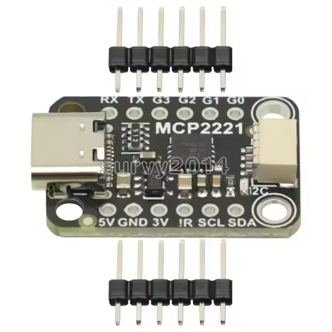 ADC Analog to Digital Converter MCP2221A USB to GPIO ADC I2C Interface Converter Module