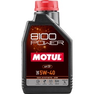 MOTUL 8100 POWER 0W20 / 5W30 / 5W40 FULLY SYNTHETIC ESTER ENGINE OIL / MINYAK ENJIN KERETA 1L
