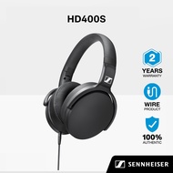 Sennheiser HD400S HD 400S หูฟังแบบมีสายสไตล์ Over-ear สามารถพับได้ พกพาสะดวก มาพร้อมปุ่มควบคุมเพลง-ร
