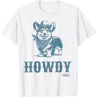 Retro Howdy Corgi Cowboy Western Country Cowboy Cow T-Shirt Unisex T-Shirt