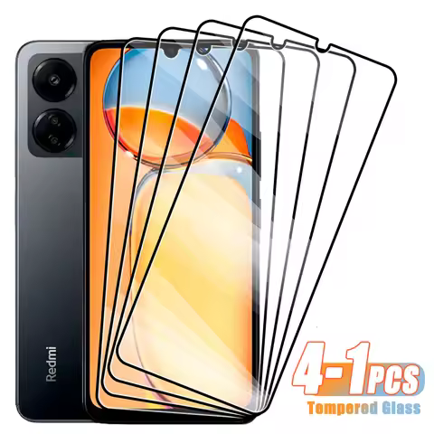 4-1Pcs Tempered Glass For Xiaomi Redmi 8 9 10 12 13 4G 5G 8A 9A 9C 10C 12C 13C Screen Protector for 