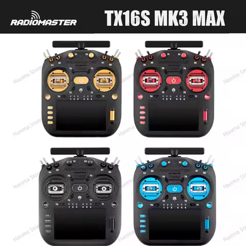 Pre-Order RadioMaster TX16S MK3 MAX 2.4GHz 900MHz AG02 CNC Hall Gimbal 5 inch IPS Touchscreen EdgeTX