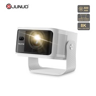 JUNUO High Quality HY350MAX GTV Dongle Aosp Auto Focus Portable Projector 4k 500 ANSI Lumens LED Lam