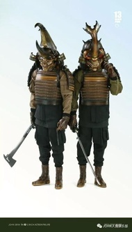 [清倉減價]全新啡盒未開封 Black13park 甲蟲兄弟 beetles brothers 1/6 日本武士 figure 套裝