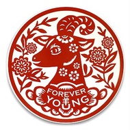 「Forever Young 青春羊」陶瓷吸水杯墊 Forever Young Coaster (goat)
