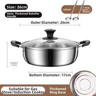 MEISITEKEKE | Hot Pot Nonstick Stainless Steel Cooking Pot 304 stainless steel