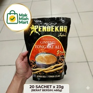 KOPI PENDEKAR Ginseng & Tongkat Ali 5 Dalam 1 (20 Sachet x 23g) - Kopi Tenaga Lelaki - Mak Miah Mart