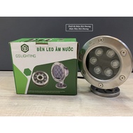 Color-changing LED underwater light, with GS Lighting base - capacity 6W -