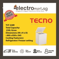 TECNO 210L CHEST FREEZER TCF 228R (WHITE)