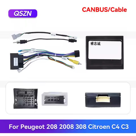 QSZN Quadlock Wiring Harness CAN Bus Decoder For Peugeot 208 2008 308 Citroen C4 C3 BSI SWC Retentio