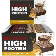 (Expiry 26th Jan 2026) Musashi High Protein Bars Peanut Butter Box Of 12