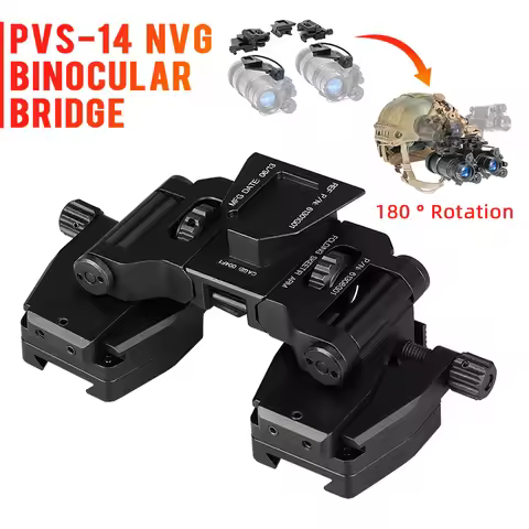 Free shipping PVS14 NVG binocular bridge goggles stent skip rhino mount NVG arms mount for L4 G24 Mo