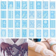 White Henna Tattoo Temporary White Henna Water Mold per sheet