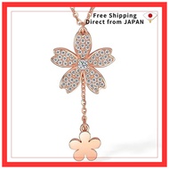 [ZHOU LIU FU] Women's Necklace Sakura Pendant Silver 925 Popular Jewelry Cubic Zirconia Rose Gold Gi