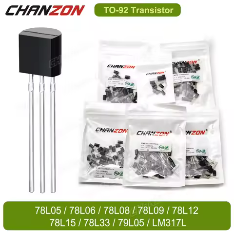 Original TO92 Lm317L 78L05 78L06 78L08 78L09 78L12 78L15 78L33 79L05 Voltage Regulator Triode Transi