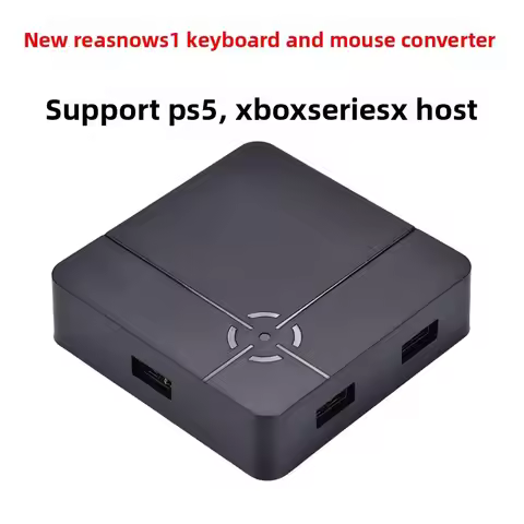 ReaSnow S1 Keyboard Mouse Converter, Custom Key‑Mapping Game Adapter Compatible with PS5 PS4 Xbox Se