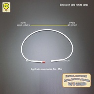 Light extension wire connected system/Extension cord/black & white cord.