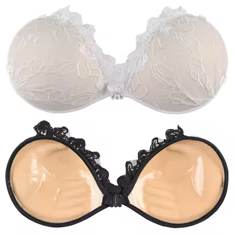 Adhesive Push Up Bra Invisible Backless Outfits Silicone Nipple Bra Reusable Strapless Nipple Tape L