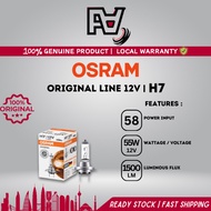 OSRAM Line 12V | Headlight Bulb | H7 | 1BOX(1PC) | Made In Germany | Flash Auto