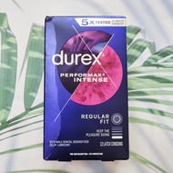 ดูเร็กซ์ ถุงยางอนามัย ผิวขรุขระ ขนาด 56 mm Performax Intense Regular Fit 12 Latex Condoms (Durex®) ค