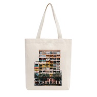 Túi Tote Vải Canvas Mộc GINKO có dây kéo khóa ( túi con ) from basic In Hình VN 42 CC Nguyễn Huệ M23