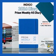 2026 Indigo Prism Weekly A5  Diary/Weekly Planner/ Indigo Planner/Korean Planner/Korean 2026 diary