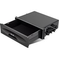 RED WOLF Car Radio Stereo Single Din Storage Box Dash Trim CD Player Holder Storage Box Mounting Poc